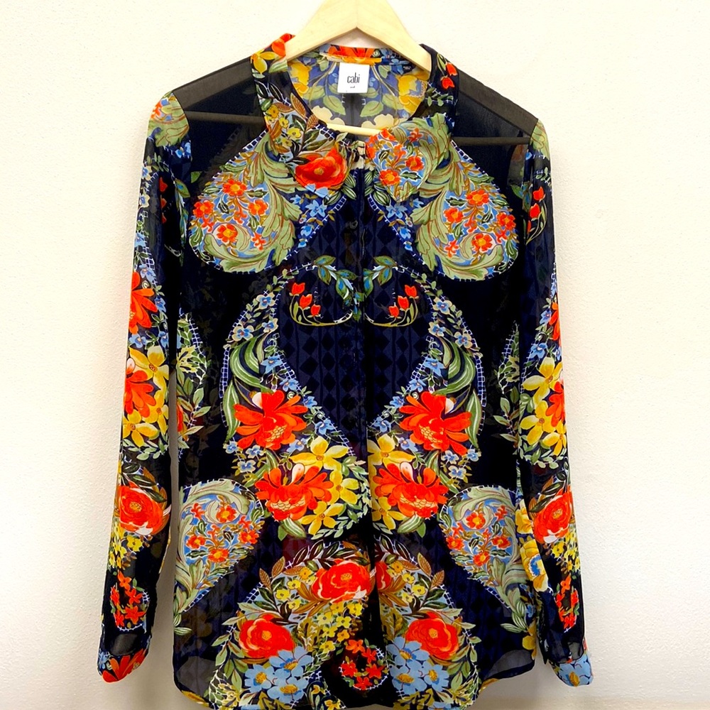 CAbi sheer blouse.